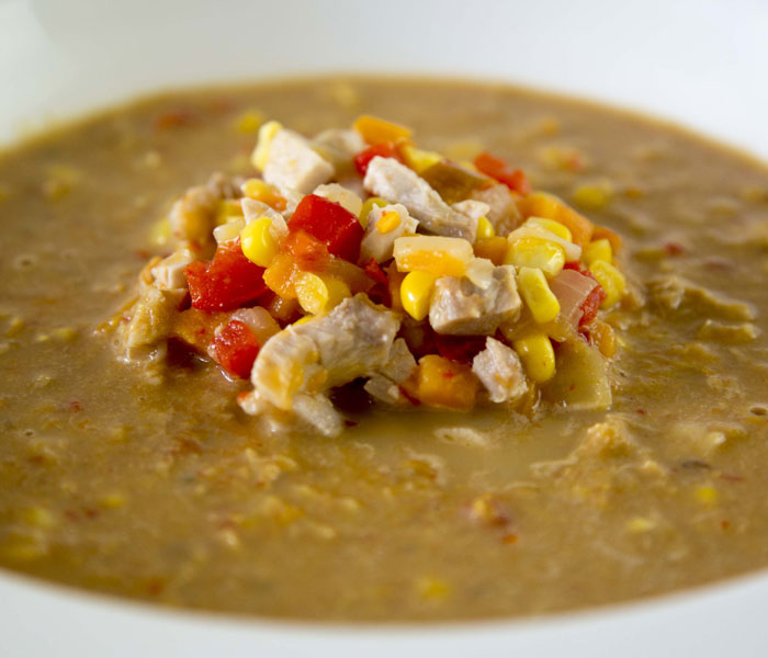 Chicken, Chilli and Sweet Potato Chowder with Camp Coffee