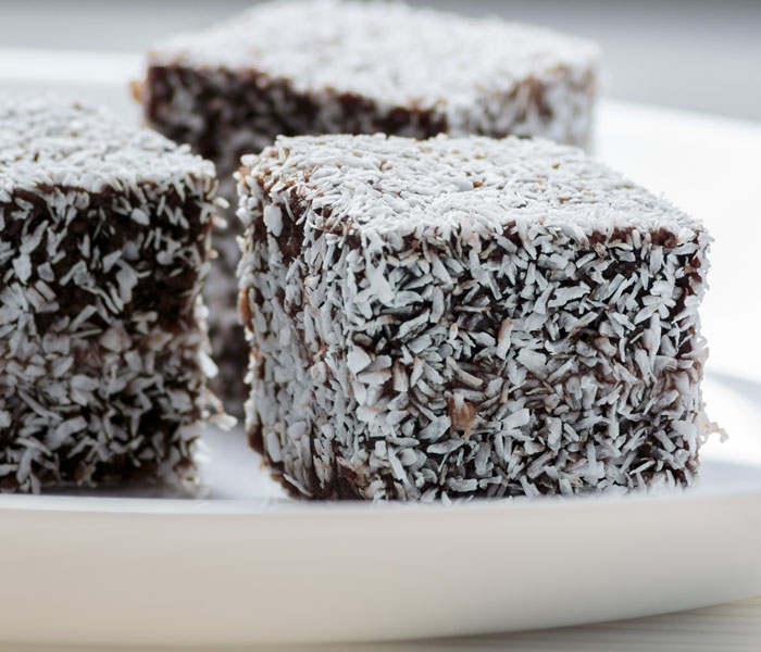 Easy Coconut and Camp Coffee Ice Squares